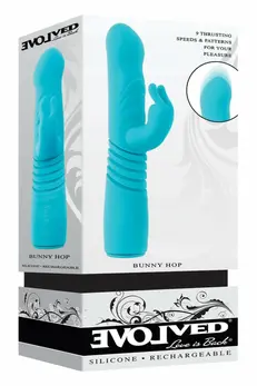 EVOLVED Bunny Hop Intimate Thrusting System with Suction Cup 25cm