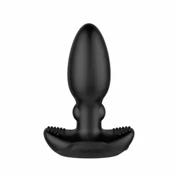 Nexus BEAT Silicone Rhythmic Plug with Remote Control, USB, Black 11,2 cm