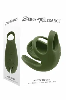 ZERO TOLERANCE Nutty Buddy Silicone Vibrating Ring 9 Modes Black