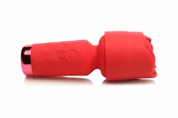 Bloomgasm Pleasure Rose Mini Wand Red - Compact Intimate Massager