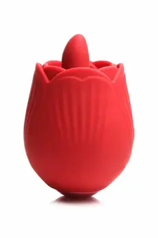 BLOOMGASM French Rose Red Intimate Stimulation Device 10 Modes Silicone