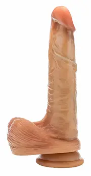 Blush DaVinci Intimate Silicone Machine with Sliding Foreskin 20cm Beige