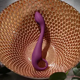 Evolved Lochness Rechargeable Silicone Curved Vibrator 19 cm Blue