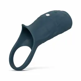 Boners Intimate Vibrating Sleeve Blue Rechargeable Adjustable Fit
