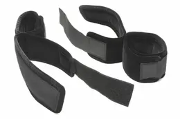 XR Brands Bound Wrist and Ankle Cuffs Black Adjustable Soft Velvet