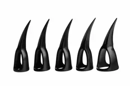 XR Brands Sensory Claw Rings Black Set - 10 Pieces, Multiple Sizes