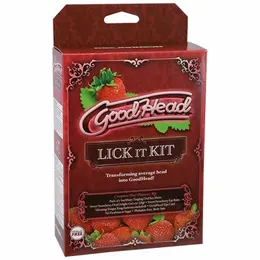 Doc Johnson GoodHead Oral Care Set Strawberry Flavor 29ml Vibrating Ring