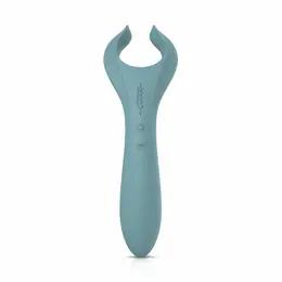 Bloom Peony Dual-Sided Couple Vibrator Green Silicone Waterproof
