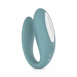 Bloom Jasmine C-Shape Vibrator Green - Soft Silicone, Swipe Control