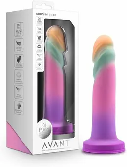 Blush Avant Sunrise Gaze Model, 19 cm, Liquid Silicone, Suction Cup, Multicolor