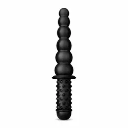 BUTTR Akimbo Dual-Ended Beaded & Ribbed Silicone Intimate Wand 36 cm