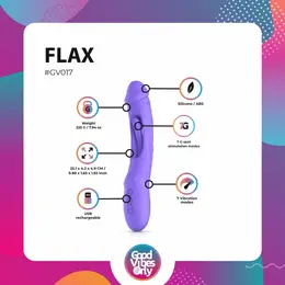 Good Vibes Only Flax Intimate Machine Silicone 7-Mode Vibrator G-Spot
