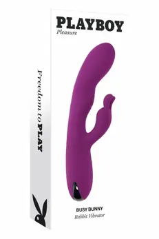 PLAYBOY Busy Bunny Intimate Machine Silicone Pink USB Rechargeable