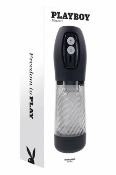 PLAYBOY WHIRLWIND Intimate Thrusting & Spinning Device, USB-C, Black