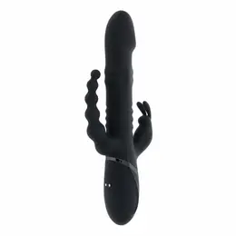 Evolved Big Bunny Energy Black - Multi-Zone Silicone Intimate Device