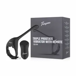 Teazers Triple Prostate Model with Remote Control & Adjustable Ring
