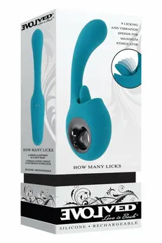 EVOLVED HOW MANY LICKS Rechargeable Silicone Intimate Machine 17.8cm Purple
