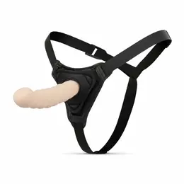 EasyToys Silicone Intimate Machine with Adjustable Harness Black 13cm