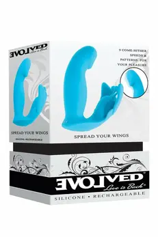 EVOLVED Spread Your Wings Multi-Motor Silicone Intimate Device 12.6 cm