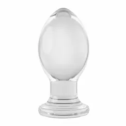 Evolved Crystal Ball Plug - Clear Silicone Base, Smooth Plastic Shape