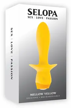 SELOPA MELLOW YELLOW Vibrating Plug Flexible Silicone USB 13.5cm