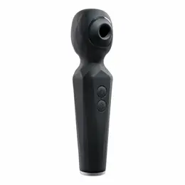 Evolved Rainbow Sucker Wand Multi-Function Stimulator Black