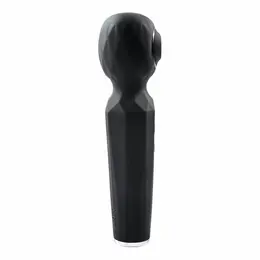 Evolved Rainbow Sucker Wand Multi-Function Stimulator Black