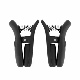 Bedroom Fantasies Vibrating Nipple Clamps Black - Wireless Adjustable Set