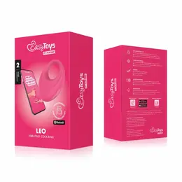 EasyConnect Leo App-Controlled Vibrating Silicone Fitness Ring Black