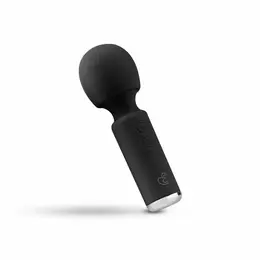 EasyToys Mini Vibe Wand Massager Black - Compact Rechargeable Model