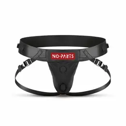 No-Parts Taylor Adjustable Strap-On Harness Double O-Ring System, Black