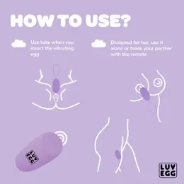 Easytoys Luv Egg XL Purple - Remote-Controlled Silicone Intimate Device