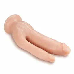 Dr. Skin Double Model 8.5'' Vanilla - Dual Intimate System, PVC