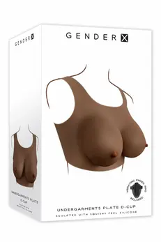 GENDER X UNDERGARMENTS Plate D-Cup Dark Silicone Wearable Vest
