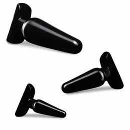 Blush Novelties Anal Adventures Basic Plug Kit Set of 3 - Black, Graduated Sizes