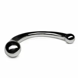 Sinner Gear Curvey Metal Intimate Stimulator Double-Ended Silver