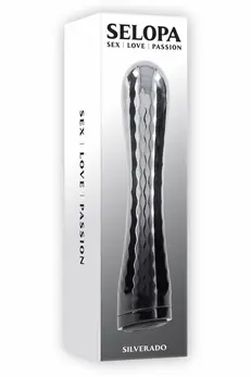 SELOPA SILVERADO Chrome Finish Rechargeable Intimate Device 17.8cm