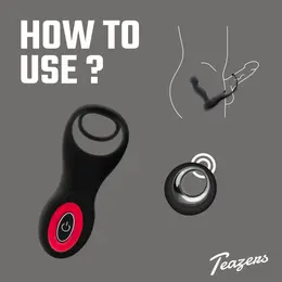 Teazers Prostate Vibrating Intimate System with Dual Rings & Remote Control