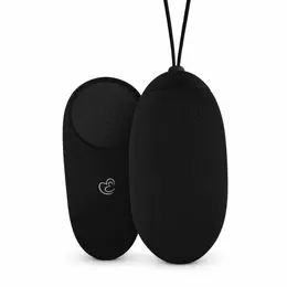 Easytoys XL Remote-Controlled Vibrating Silicone Egg Black