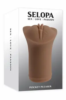 SELOPA Pocket Pleaser Dark Flexible Intimate Device 11.9 cm