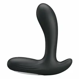 Baile Backie Vibrating Plug 30 Modes Rechargeable Black Silicone