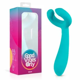 Noam Dual-Ended Rechargeable Intimate Device for Couples, Waterproof, Black