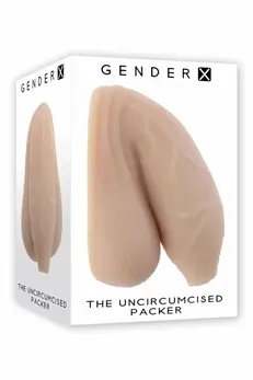 Gender X The Uncircumcised Packer Light Anatomical Model TPE 11.6cm