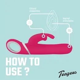 EasyToys Rotating & Vibrating Rabbit Vibe Multi-Function USB Purple