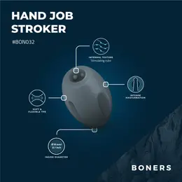 Boners Flexible Intimate Training Device with Textured Interior, Clear