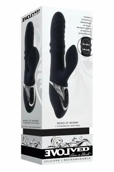EVOLVED RING IT HOME Dual-Loop Intimate Machine, 3 Motors, Silicone, 24cm