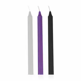 EasyToys Sensual Body Art Hot Wax Candle Set, 3 Colors, Low-Temperature