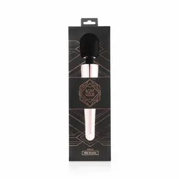 Rosy Gold Nouveau Wand Massager - Rechargeable, 10 Modes, Flexible Head