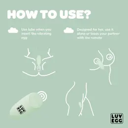 Luv Egg Green Remote-Controlled Silicone Intimate Device 12 Modes