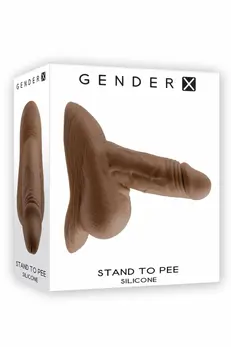 Gender X Stand To Pee Silicone Dark Flesh 12.7 cm Anatomical Model